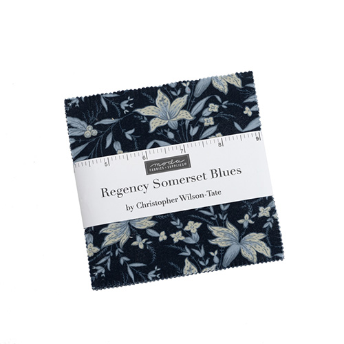 Regency Somerset Blues Charm Packs By Moda - Packs Of 12