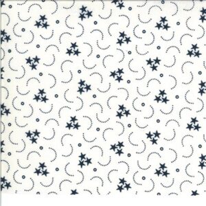 American Gatherings By Primitive Gatherings For Moda - Cream - Navy