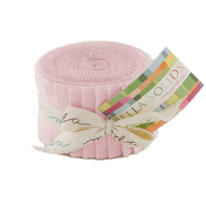 Bella Solids Junior Jelly Roll - Sister\'s Pink - Packs Of 4