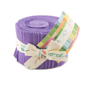 Bella Solids Junior Jelly Roll - Hyacinth - Packs Of 4