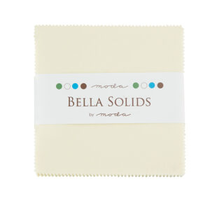 Bella Solids Charm Packs - Snow - Packs Of 12
