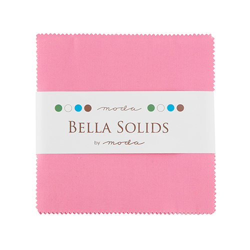 Bella Solids Charm Packs -Pink - Packs Of 12