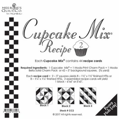 Cupcake Mix Recipe 2 Paper Piecing By Moda - Packs Of 6