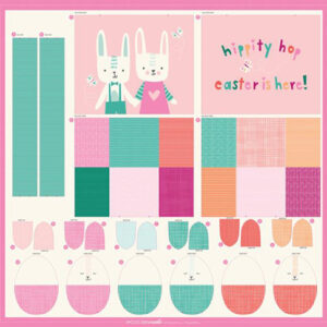 Cut Sew Create Packaged Digital Panel By Moda - Easter Egg & Bag 33" X 34\' Min. Of 4