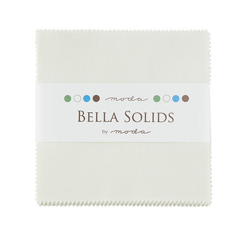 Bella Solids Charm Packs - Porcelain - Packs Of 12