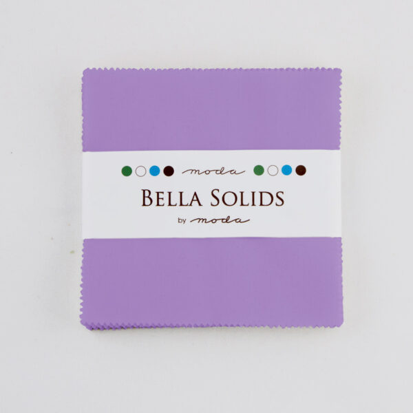 Bella Solids Charm Packs - Hyacinth -  Packs Of 12