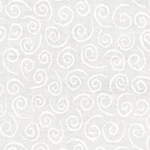 Muslin Mates Swirl By Moda - White