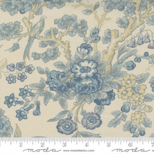 Regency Sumerset Blues By Christopher Wilson Tate For Moda - Shadow White - Parma Gray