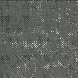 Quotation spot graphite cotton fabric by Zen chic for Moda fabrics 1660 135