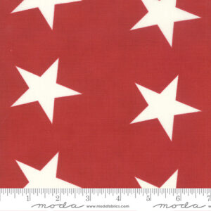 Star Bunting 108" Quiltback By Minick And Simpson For Moda - Red