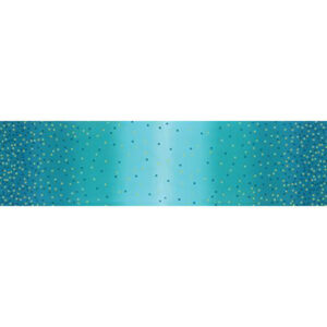 Ombre Confetti Metallic By V & Co By Moda - Turquoise