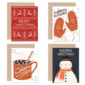 Christmas Mixed Box Set 8 Cards By Gingiber For Moad - Minimum Of 2