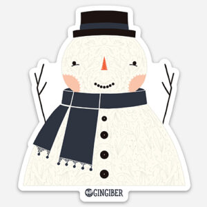 Snowman Sticker By Gingiber For Moda - Minimum Of 6