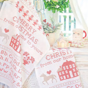 Christmas Stitched Tea Towel Set 18" X 27" By Fig Tree & Co. For Moda - Multiple Of 6