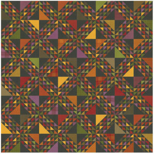 Swirling Leaves Pattern By Primitive Gatherings For Moda - Minimum Of 3