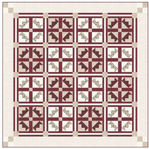 Crimson Majesty Pattern By The Quilt Factory For Moda - Minimum Of 3
