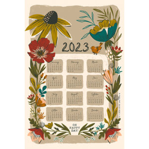 Calendar Tea Towel 2023 By Fancy That Design House Co.  For Moda - Multiple Of 6
