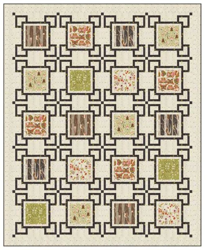 Squares Surround Squares Pattern By Wendy Sheppard For Moda - Minimum Of 3