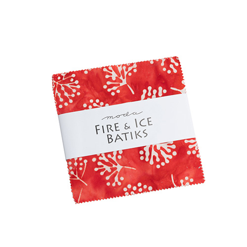 Fire And Ice Batiks Charm Packs By Moda - Packs Of 12 Fire And Ice Batiks Charm Packs By Moda - Packs Of 12