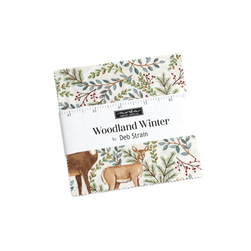 Woodland Winter Charm Packs By Moda - Packs Of 12