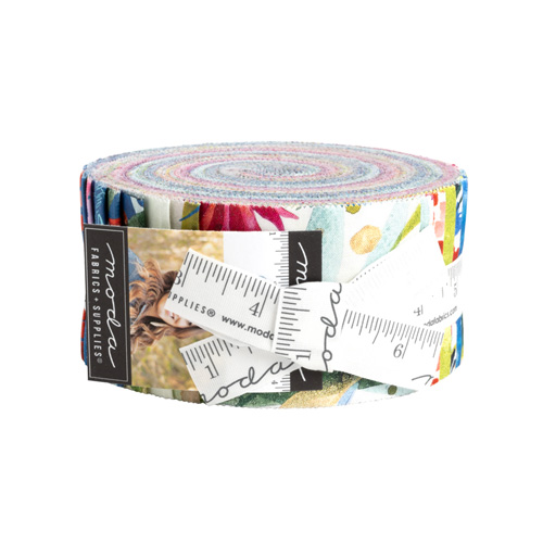 Coming Up Roses Jelly Rolls By Moda - Packs Of 4
