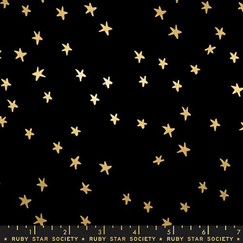Starry By Alexia Marcelle Abegg Of Ruby Star Society For Moda - Black - Gold