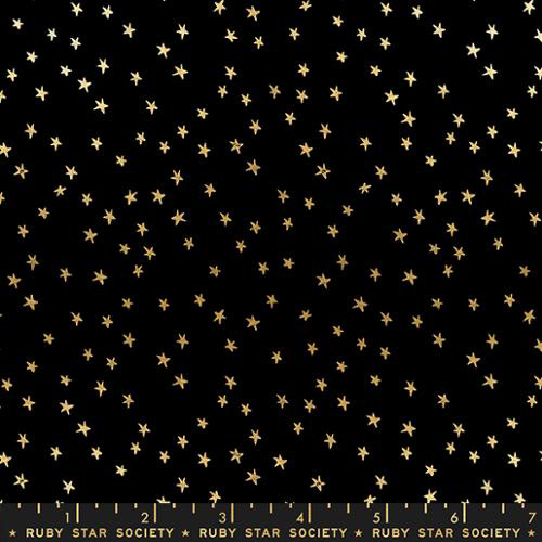 Starry By Alexia Marcelle Abegg Of Ruby Star Society For Moda - Black - Gold