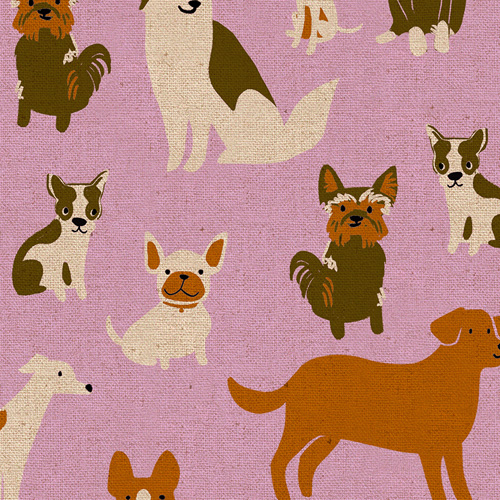 Dog Park By Sarah Watts For Moda - Macaron (Unbleached) - Canvas