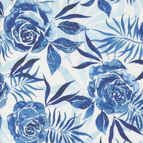 Coming Up Roses By Create Joy Project For Moda - Cloud - Sapphire