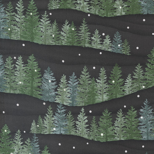 Woodland Winter By Deb Strain For Moda - Charcoal Black