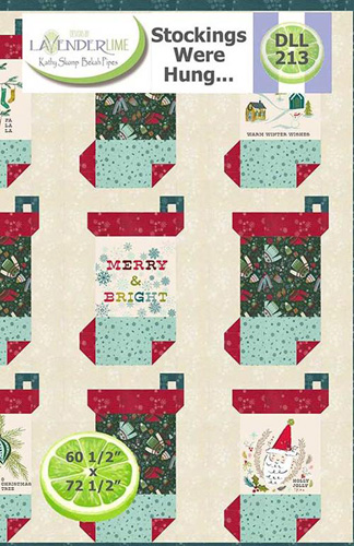 Stocking Were Hung Pattern By Lavender Lime For  Moda - Minimum Of 3