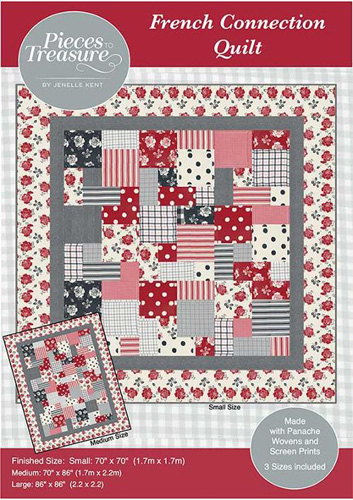 French Connection Quilt Pattern By Pieces To Treasure For Moda - Minimum Of 3