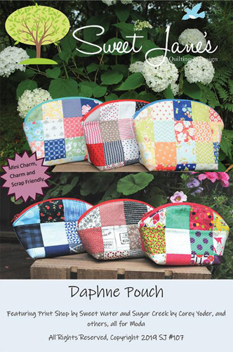 Daphne Pouch Pattern By Sweet Jane Quilting Design For Moda - Min. Of 3
