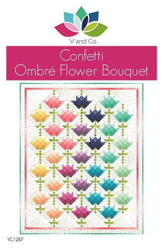 Confetti Ombre Flower Bouquet Pattern By V & Co. For Moda - Minimum Of 3