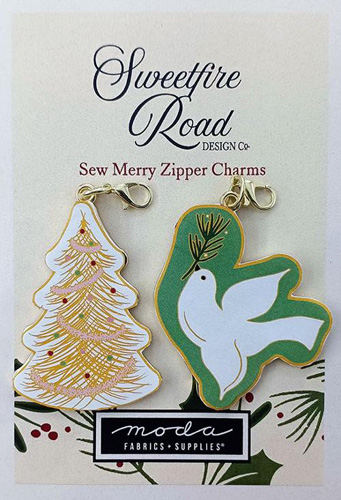 Tree & Dove Zipper Pull By Sweetfire Road For Moda - Minimum Of 3