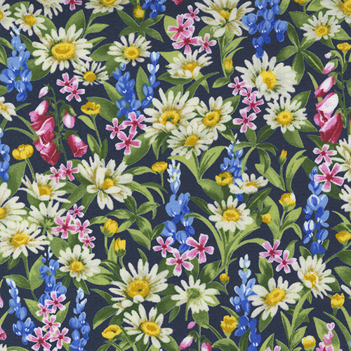 Wildflowers By Moda - Indigo