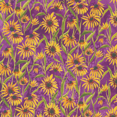 Floribunda By Create Joy Project For Moda -  Digitally Printed - Violet