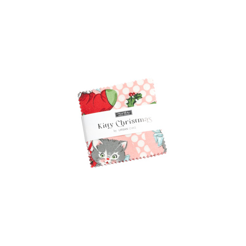 Kitty Christmas Mini Charm Packs By Moda - Packs Of 24