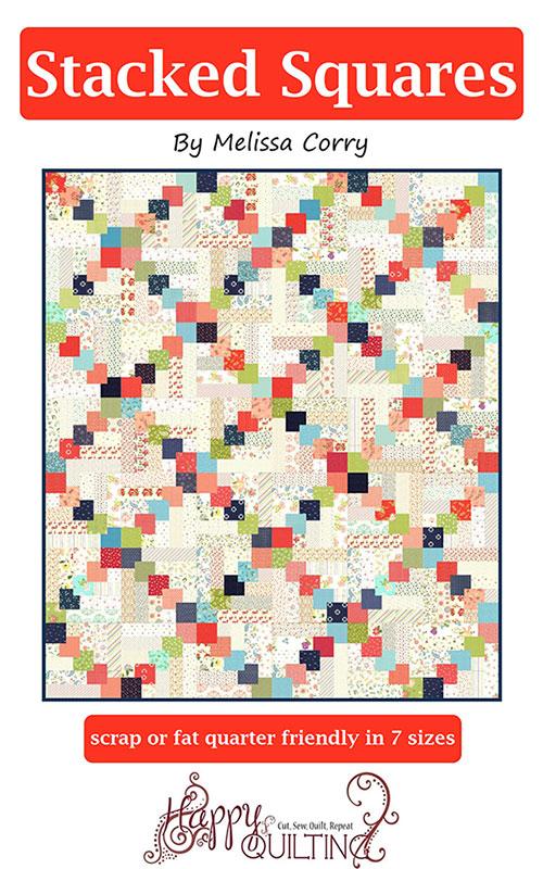 Stacked Squares Pattern By Happy Quilting For Moda - Minimum Of 3