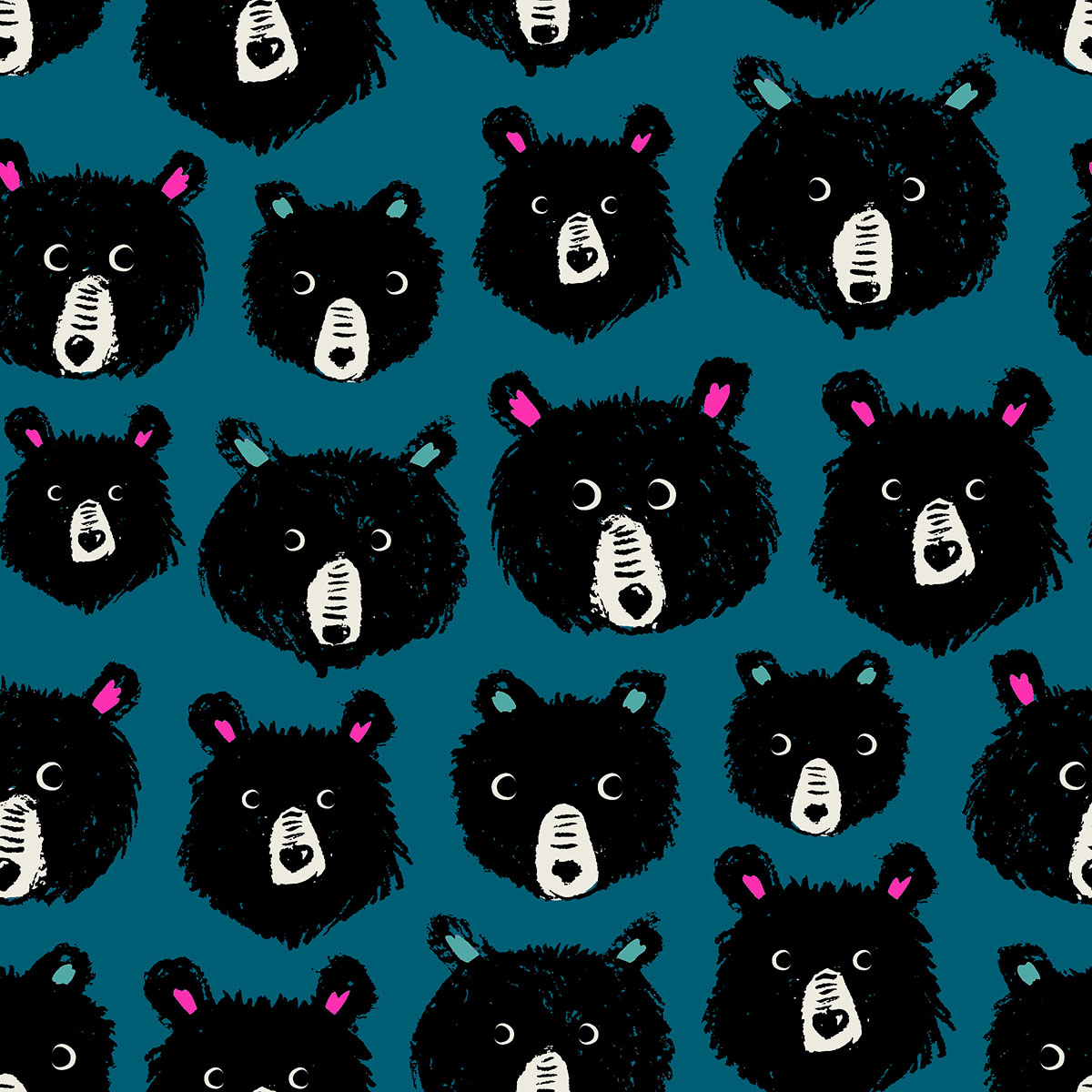 Teddy And The Bears By Sarah Watts Of Ruby Star Society For Moda - Thunder