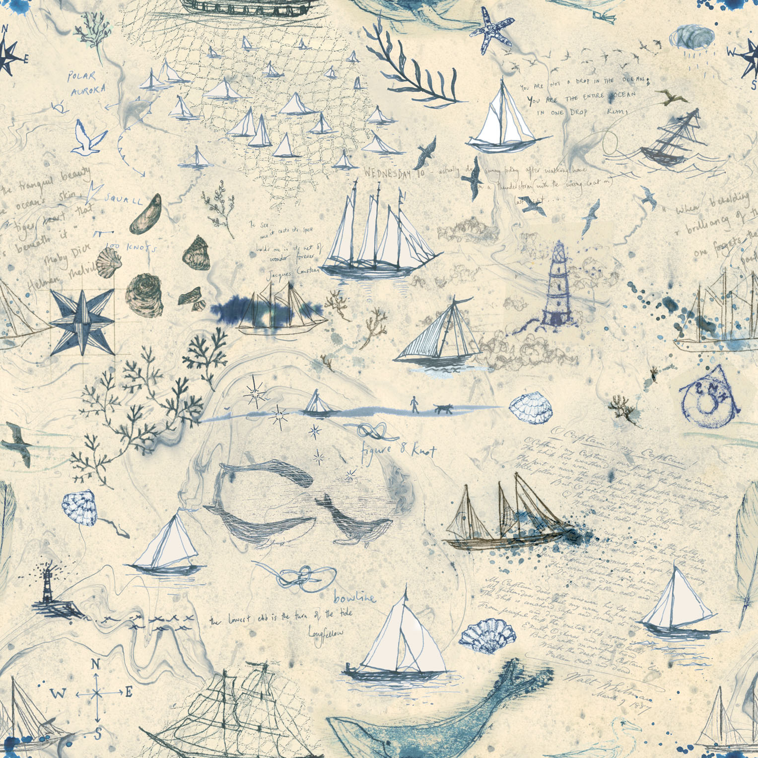 Longshore By Janet Clare For Moda - Flag
