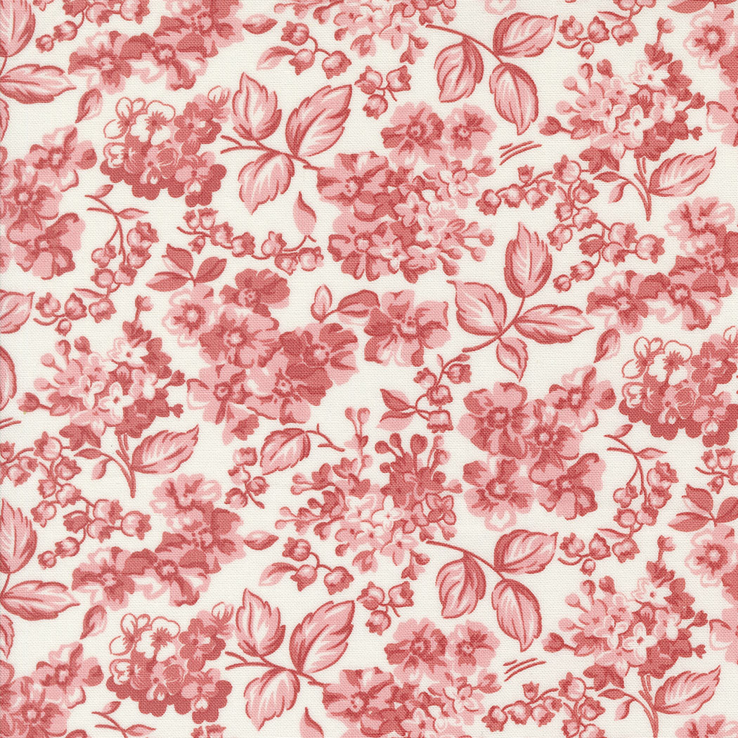 Rosemary Cottage By Camille Roskelley For Moda - Cream - Strawberry