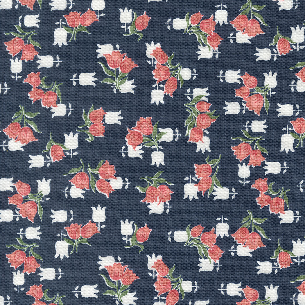 Rosemary Cottage By Camille Roskelley For Moda - Navy