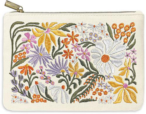 Fm Pouch Embroidery Wildflower By Lady Jayne For Moda  - Multiple Of 4