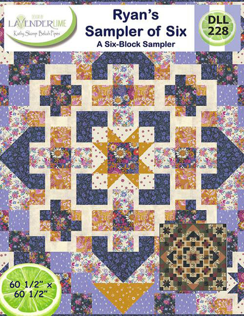 Ryan\'s Sampler Of Six Book By Lavender Lime For Moda  - Minimum Of 3