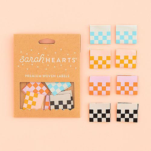 Sew In Labels Checkerboard Multiple By Sarah Hearts For Moda - Multiple Of 6