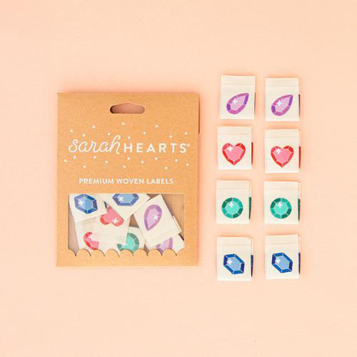 Sew In Labels Jewel Multiple By Sarah Hearts For Moda - Multiple Of 6