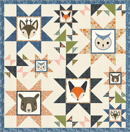 Woodland Friends Pattern By Gingiber For Moda  - Minimum Of 3