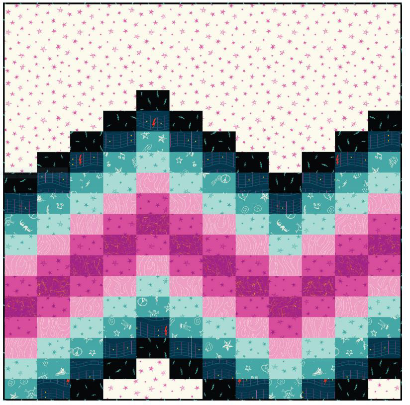 Ebb And Flow Pattern By Penelope Handmade For Moda  - Minimum Of 3