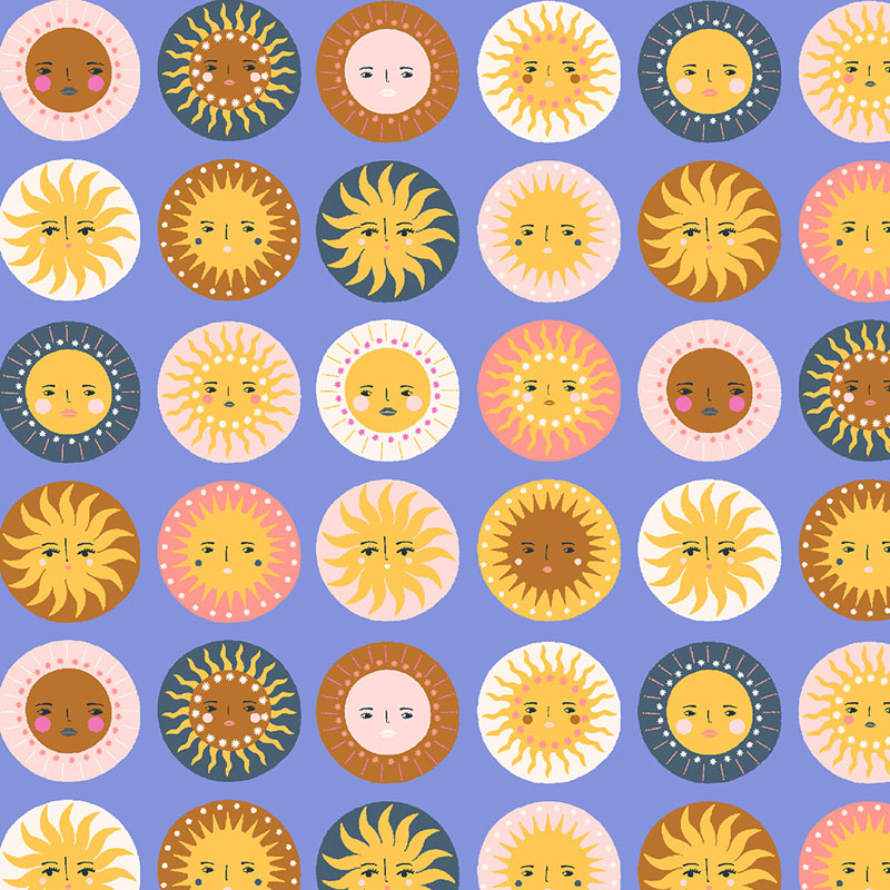 A Sunshine Story By Duchess Plum For Cotton + Steel Fabrics - Glow Up - Bright Eyes